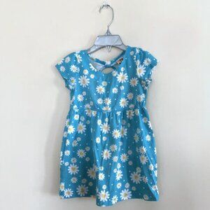 Healthtex Floral teal dress for toddler